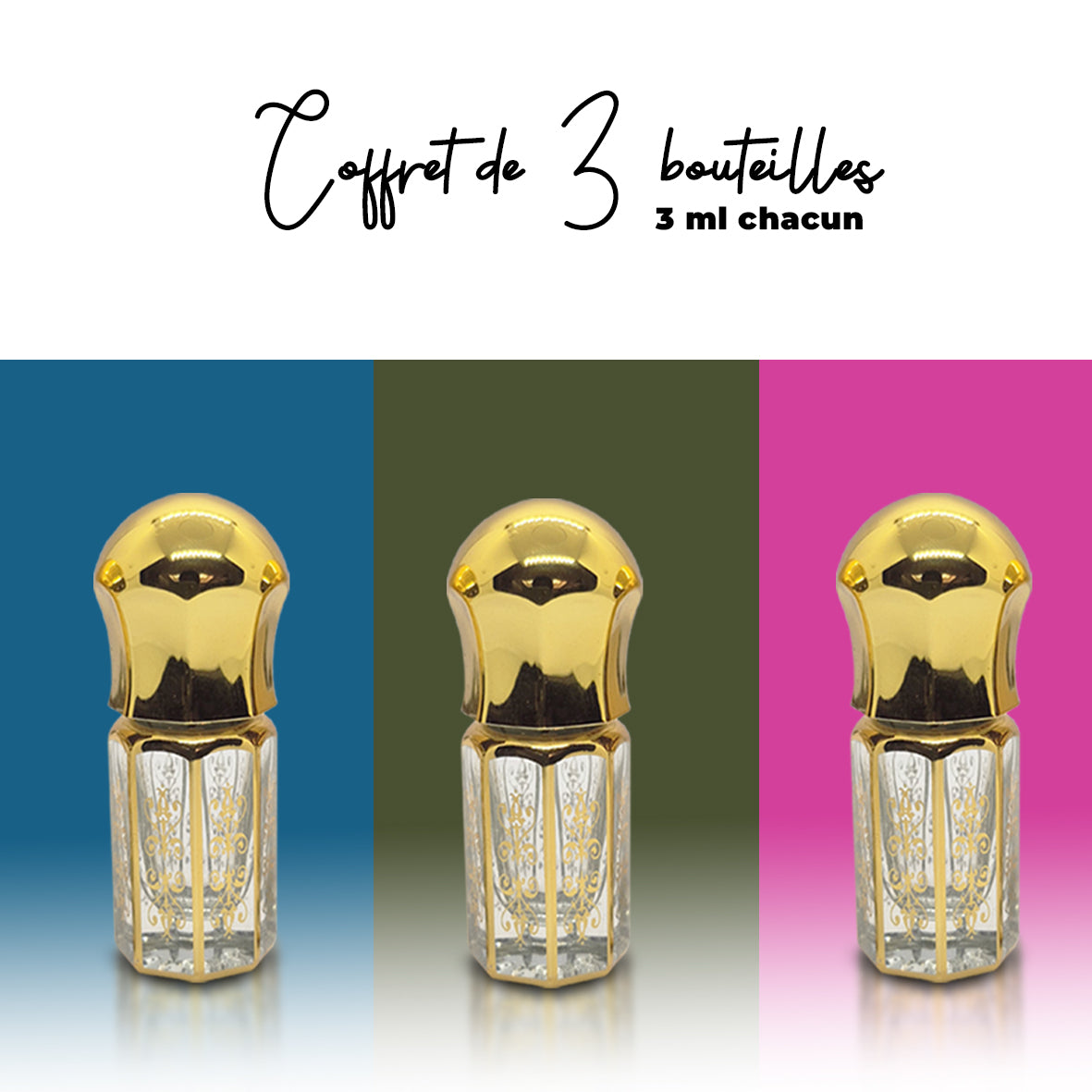 Coffret Emeraude 3 bouteilles de 3ml