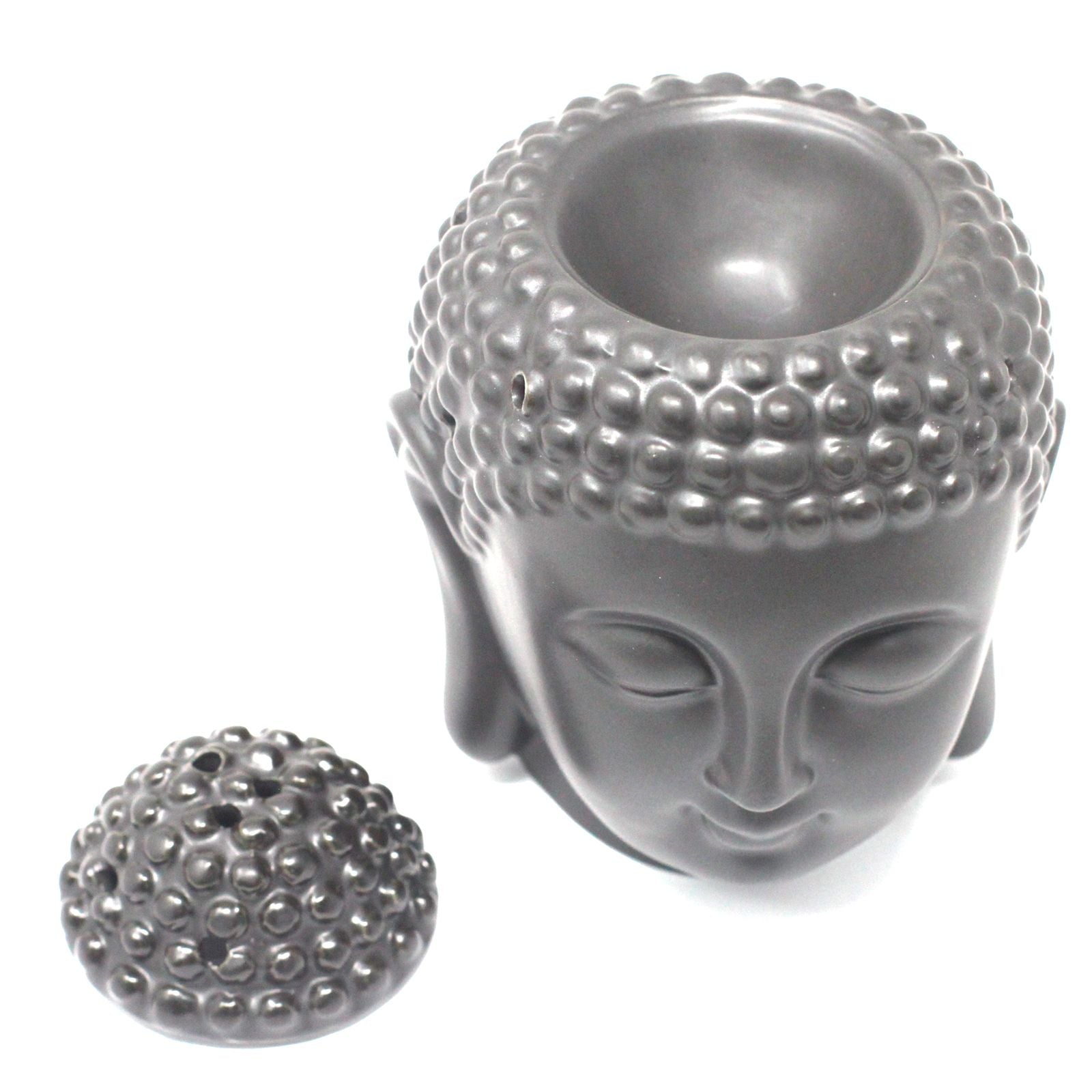 Buddha Head Oil Burner - Black